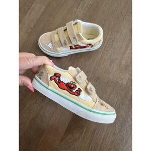 Vans x Sesame Street Elmo World Go Around Old Skool Boys Girls Kids Size 10‎